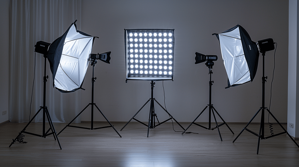 lighting gear for indoor video shoots