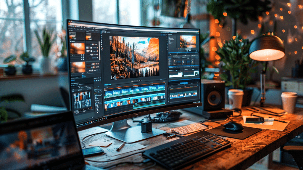 an editing suite for Editing Documentaries for Streaming
