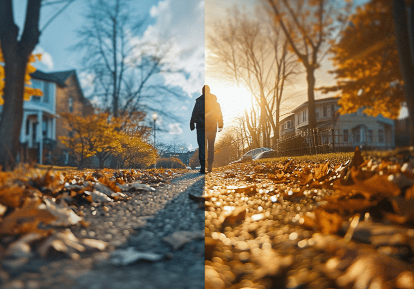 professional video color grading example