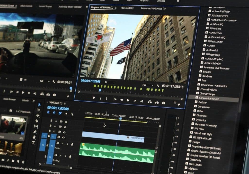 editing software to showcase transition tips